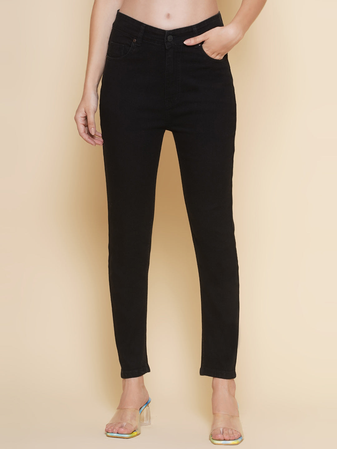 Women's Slim Fit Black Jeans
