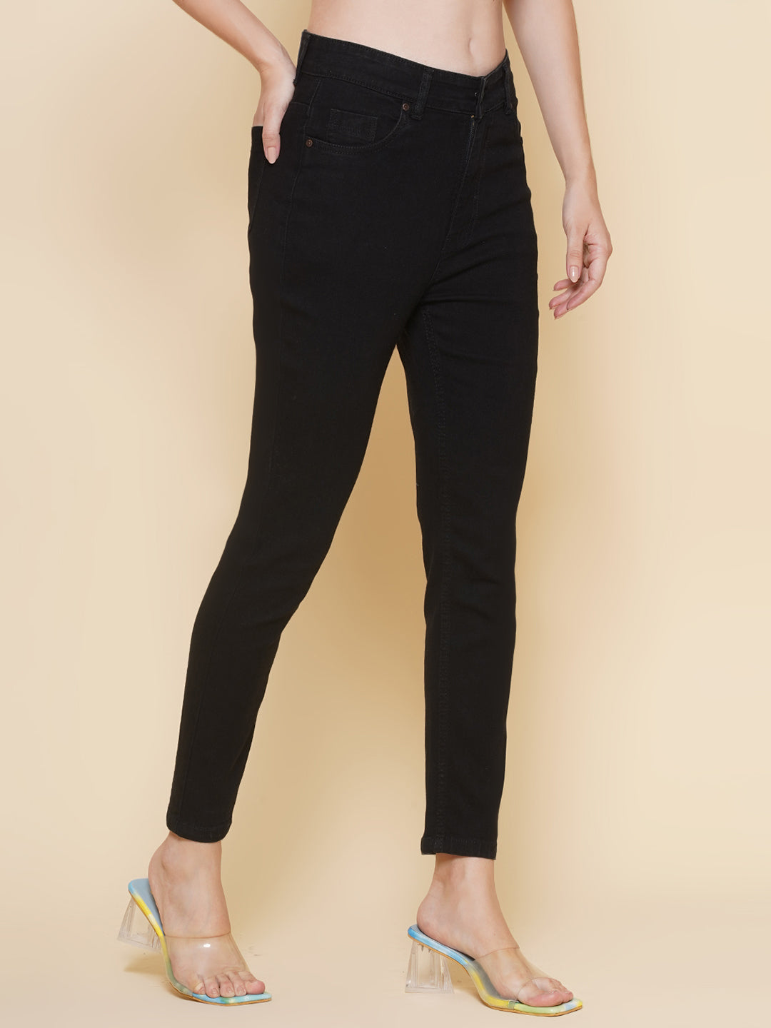 Women's Slim Fit Black Jeans